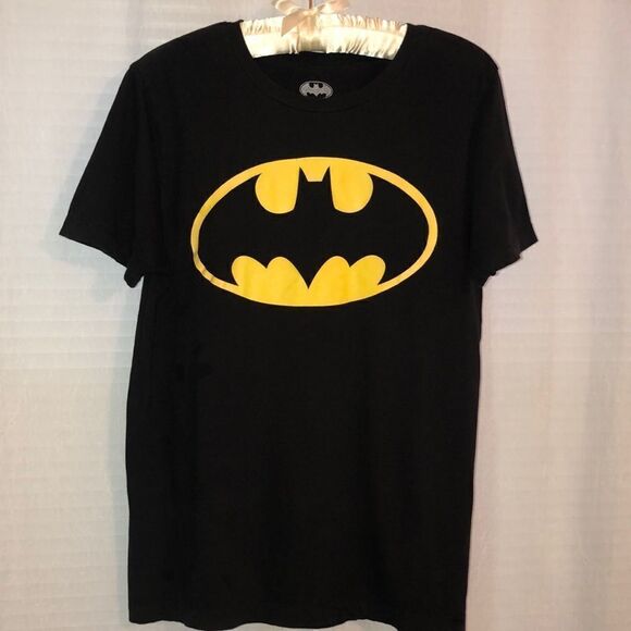 Batman M DC Comics 💯 Cotton Black Yellow Seamless Tee - Picture 1 of 7